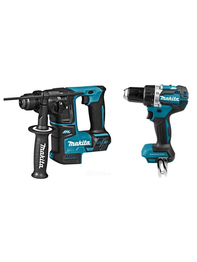 Набор Makita DLX2271 (дрель-шуруповёрт DDF484 + перфоратор DHR171)