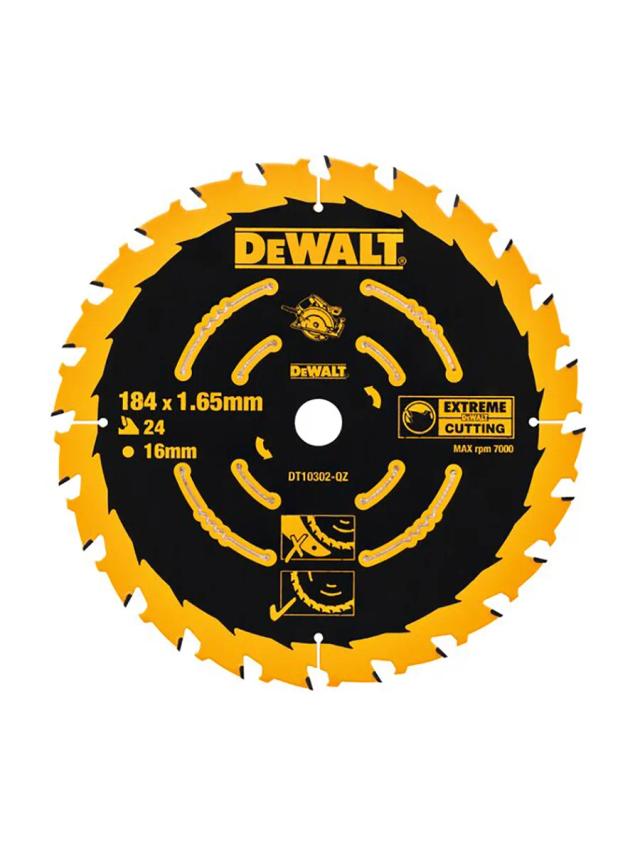 Пильный диск по дереву 184 х 16 мм DeWalt DT10302-QZ
