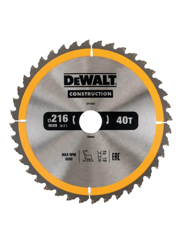 Пильный диск по дереву 216 х 30 мм DeWalt DT1953-QZ