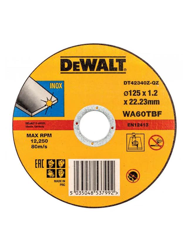 Круг отрезной по металлу 1.2 х 125 мм DeWalt DT42340Z-QZ