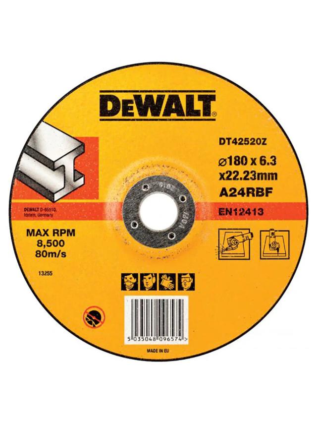 Круг отрезной по металлу 6.3 х 180 мм DeWalt DT42520Z-QZ