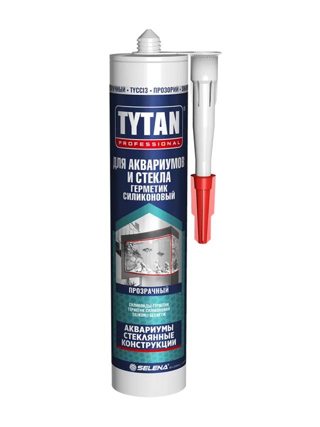Силиконовый герметик для аквариумов и стекла Tytan прозрачный 280 мл бесцветный