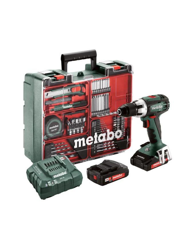 Двухскоростная безударная дрель-шуруповёрт Metabo BS 18 LT Set 602102600