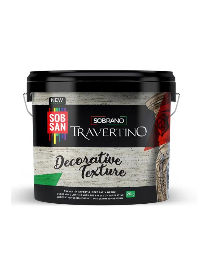 Декоративная краска 25 кг Sobsan Travertino