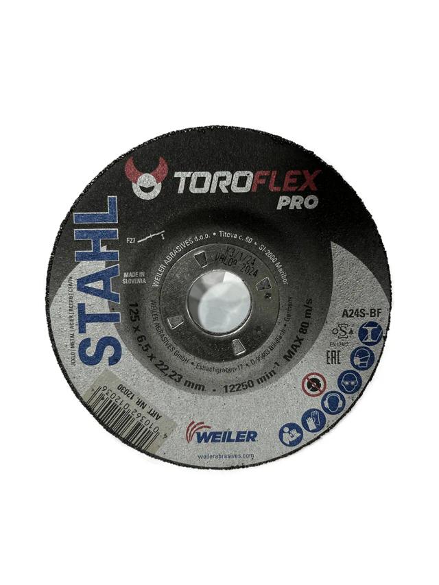 Круг отрезной по металлу 6.5 х 125 мм Weiler Toroflex PRO