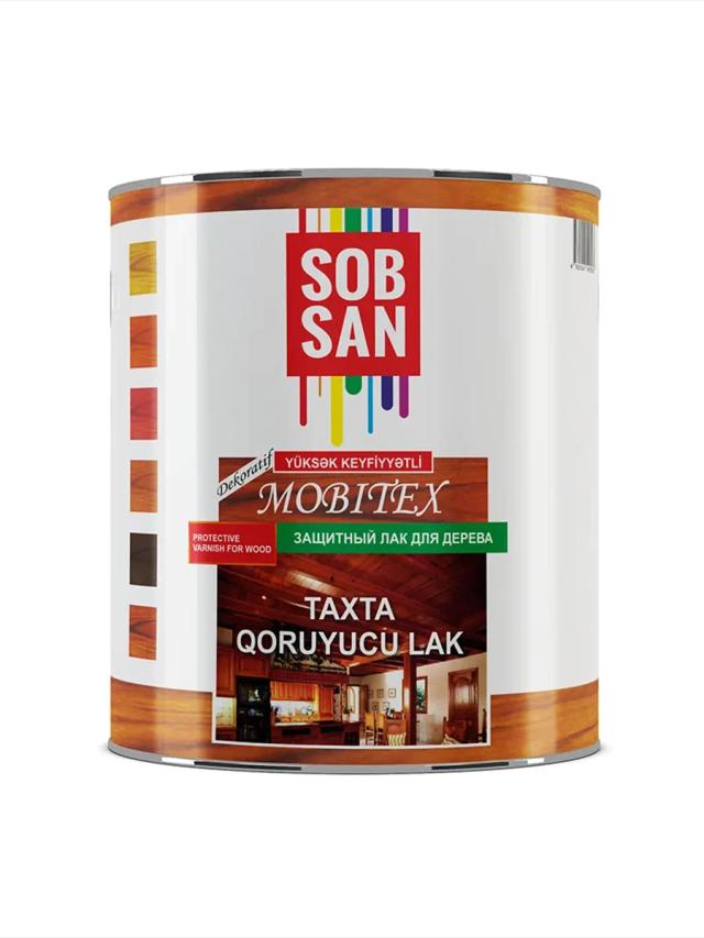 Защитный лак для дерева 2.3 кг Sobsan Mobitex Taxta Qoruyucu Lak