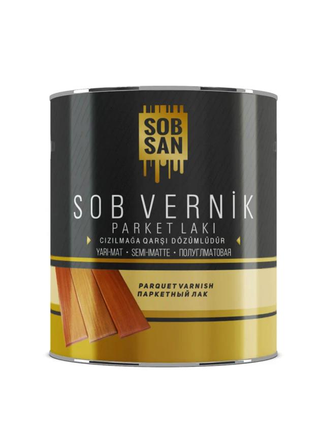 Паркетный лак 13 кг Sobsan Sobvernik Parket Laki - ПОЛУМАТОВЫЙ