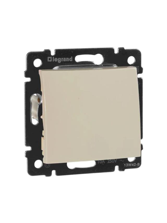 Выключатель 1 клавиша 10A IP20 Legrand 774311 слоновая кость