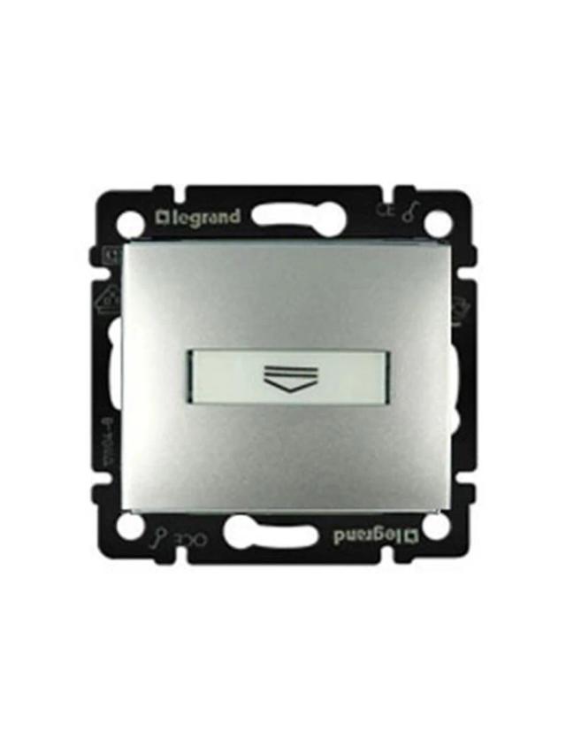 Выключатель для гостиничных номеров 1 клавиша 10A IP20 Legrand 770234 алюминий
