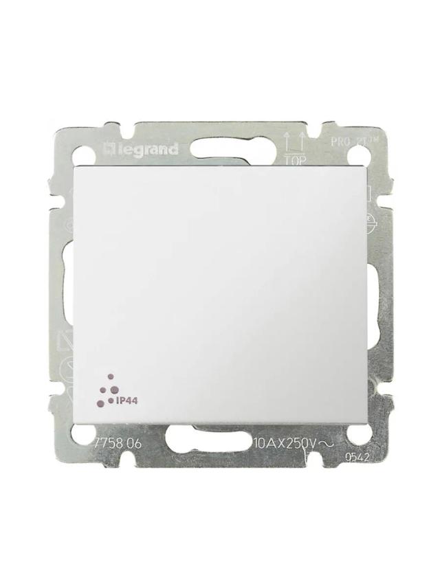 Выключатель во влагозащищенном исполнении 1 клавиша 10A IP44 Legrand 774201 белый