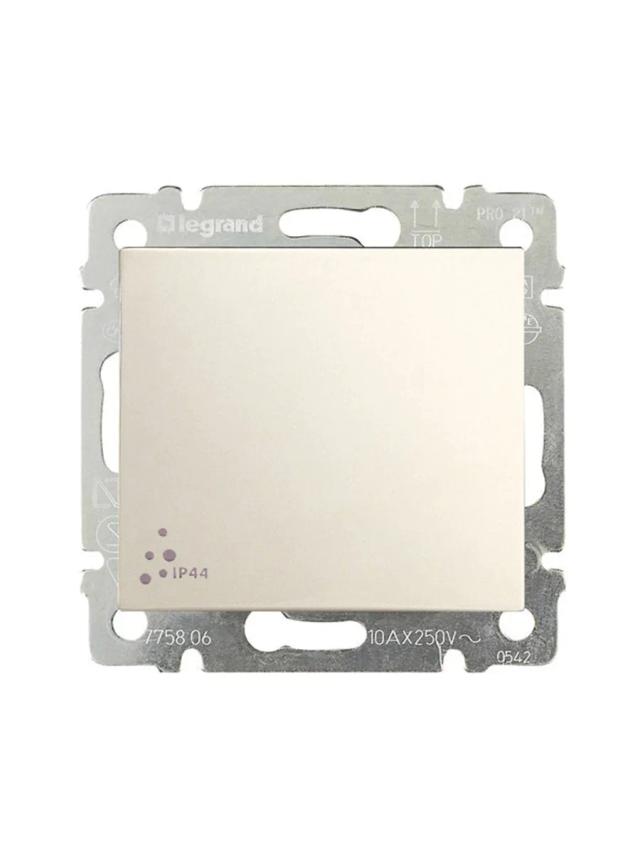 Выключатель во влагозащищенном исполнении 1 клавиша 10A IP44 Legrand 774101 слоновая кость