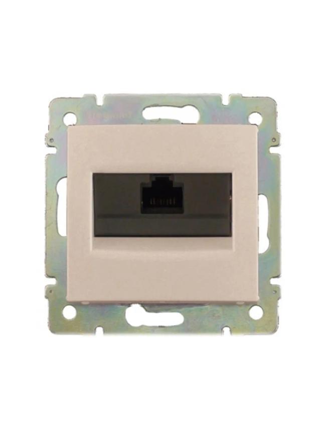 Розетка компьютерная 1 вход RJ45 CAT-6 Legrand 774132 слоновая кость