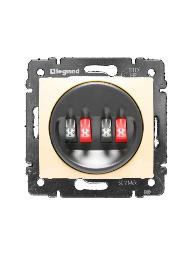 Розетка для колонок двойная Legrand 774324 белый