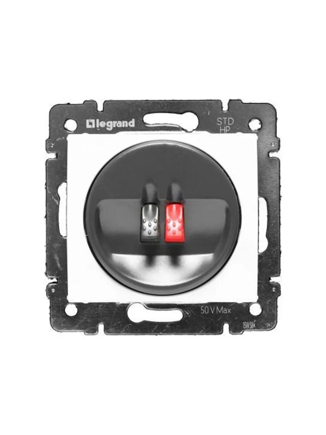 Розетка для колонок одиночная Legrand 774223 белый