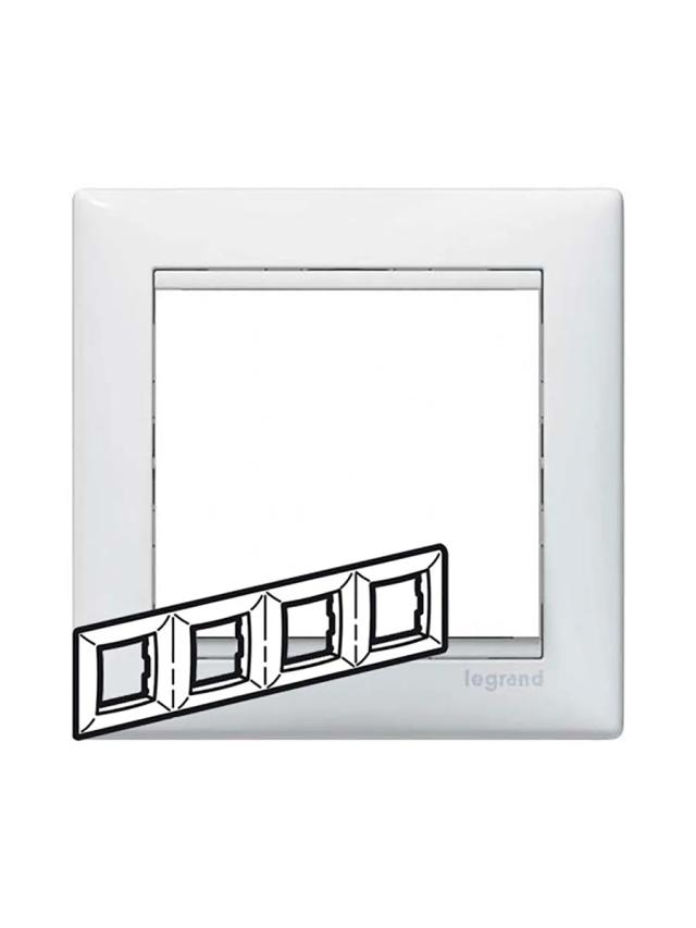 Рамка 4 поста 295х82мм Legrand 774454 белый