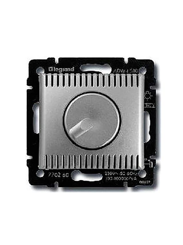 Светорегулятор поворотный 100-1000Вт Legrand 770260 алюминий