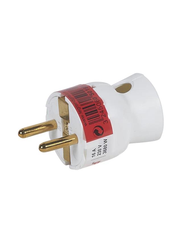 Вилка 16А IP20 Legrand Elium 050188 белый