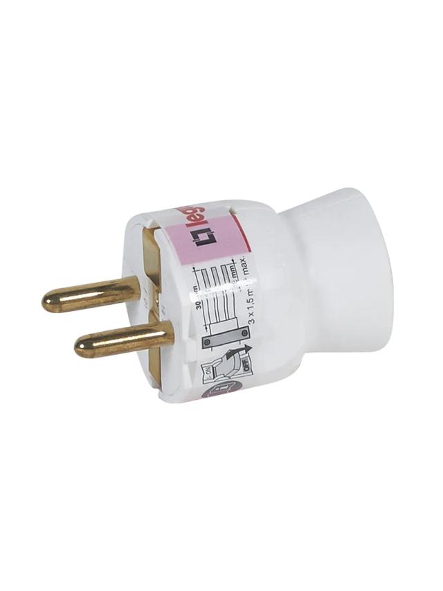 Вилка 16А IP20 Legrand Elium 050187 белый