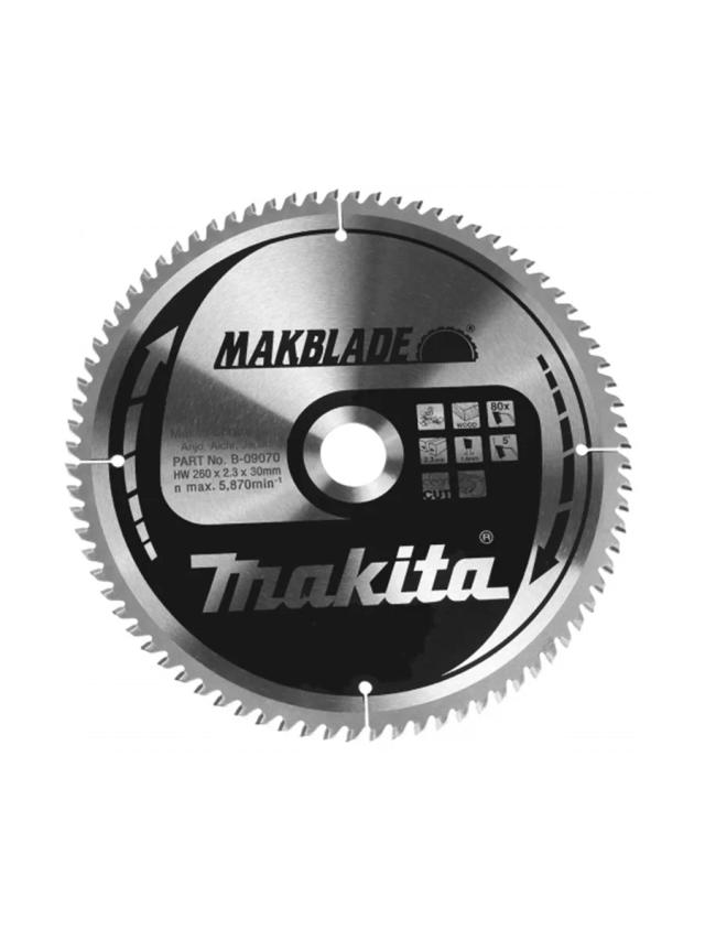 Пильный диск по дереву 260 х 30 мм Makita B-09070