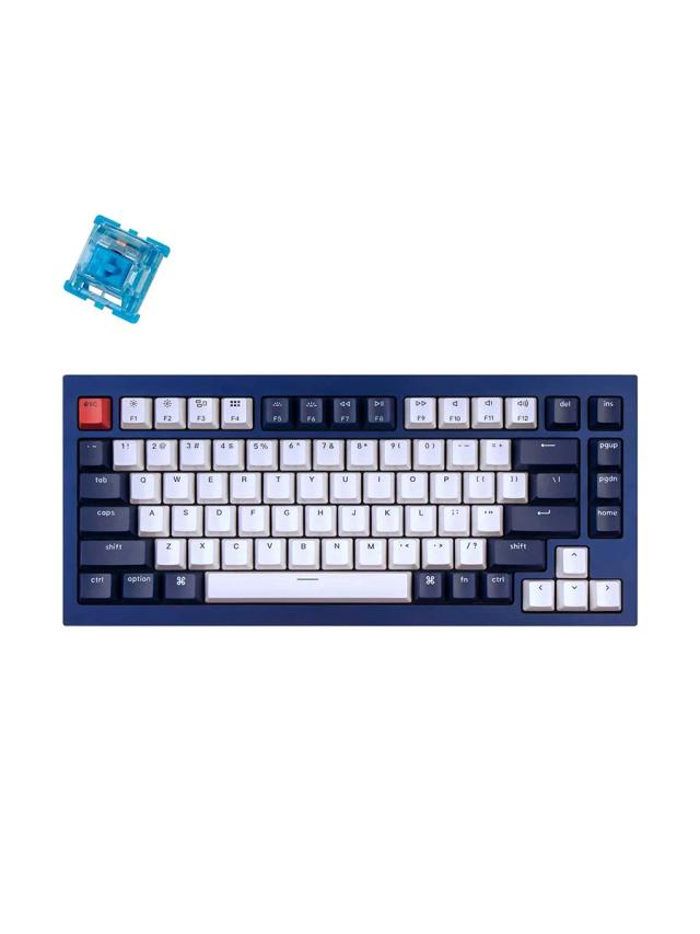 Игровая клавиатура Keychron Q1O2 Gateron Blue RGB темно-синий