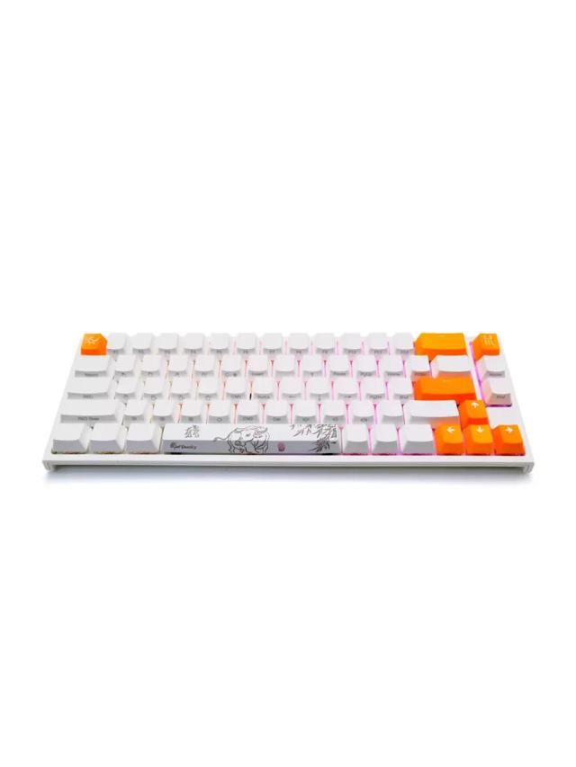 Игровая клавиатура Ducky One 2 SF Cherry Silent Red RGB LED белый
