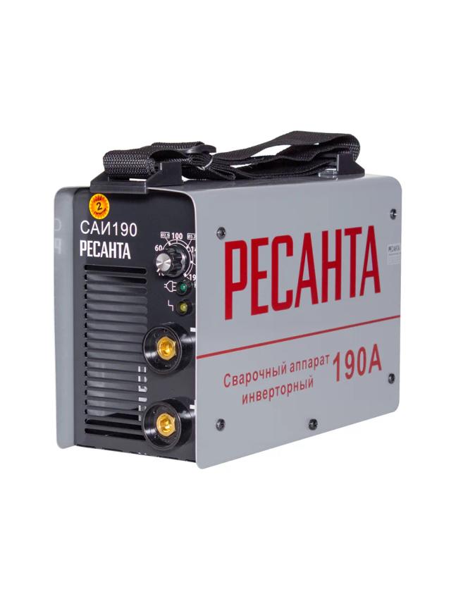 Сварочный инвертор MMA 10-190А 220В Ресанта САИ-190