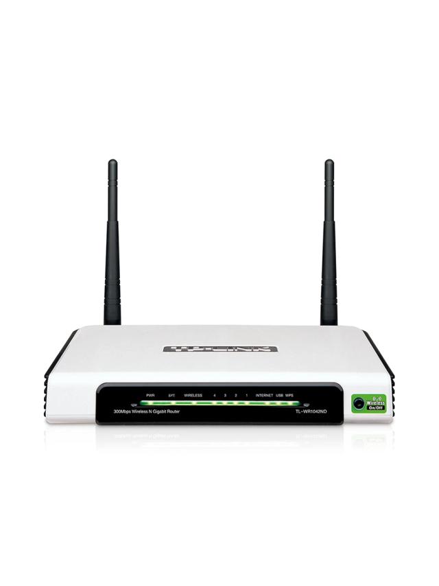Wi-Fi роутер TP-Link TL-WR1042ND 2.4 ГГц 300 Мбит/сек