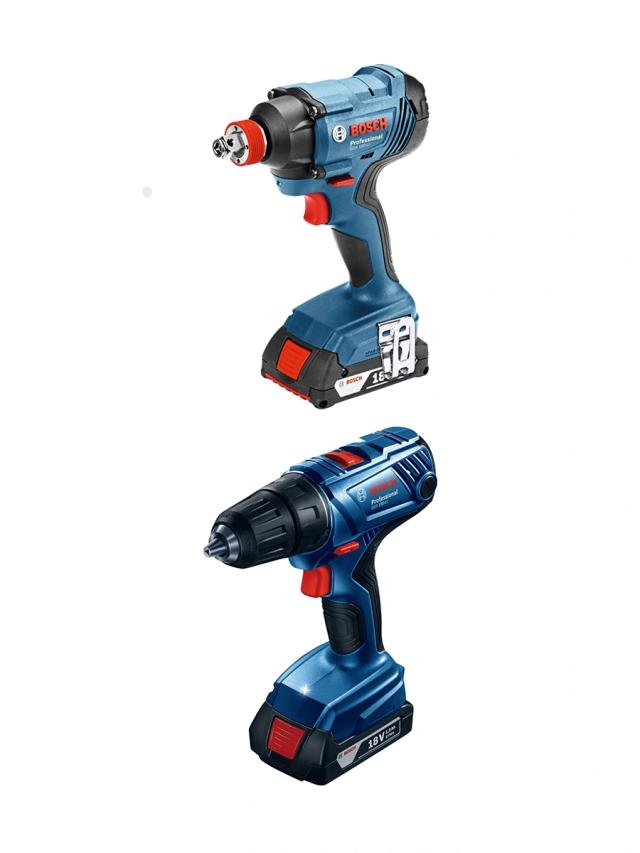 Набор гайковёрт+шуруповёрт BOSCH GDX 180-LI + GSR 180-LI