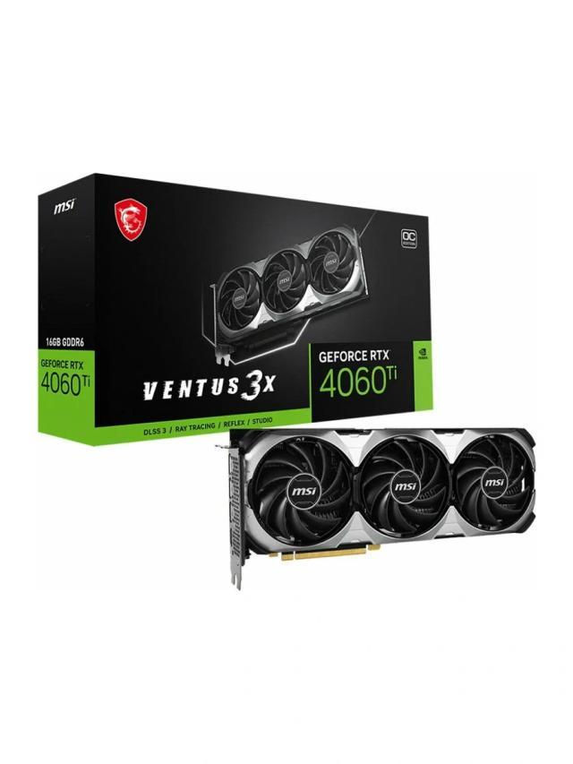 Видеокарта MSI GeForce RTX 4060 Ti VENTUS 3X 16G OC