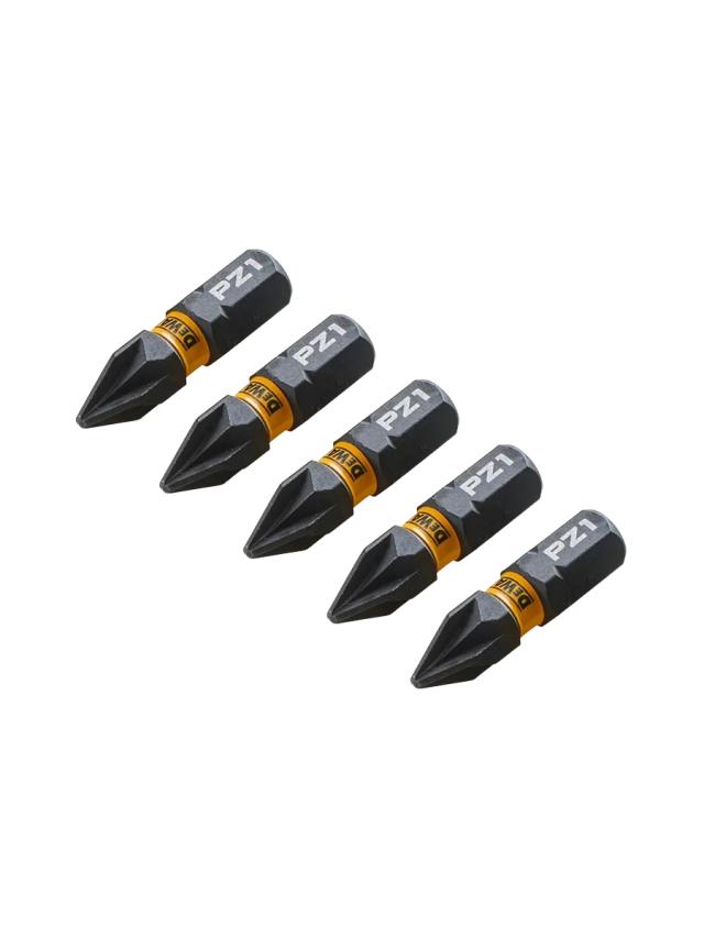 Биты 25мм DeWalt FLEXTORQ PZ1 DT7386T-QZ 5шт