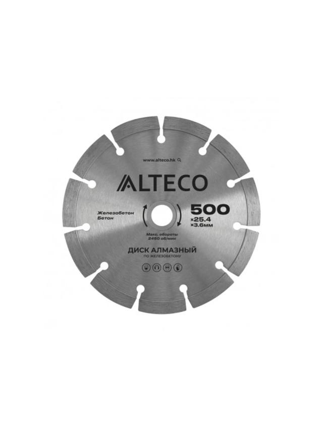 Диск алмазный по железобетону Alteco 500x25.4x3.6 мм (66493)