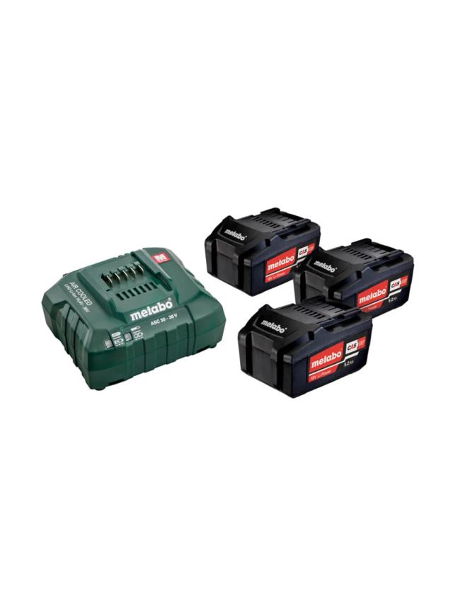 Набор аккумуляторы 5.2Ач 18В 3шт + зарядное устройство Metabo ASC 30-36 Basic-Set 685048000