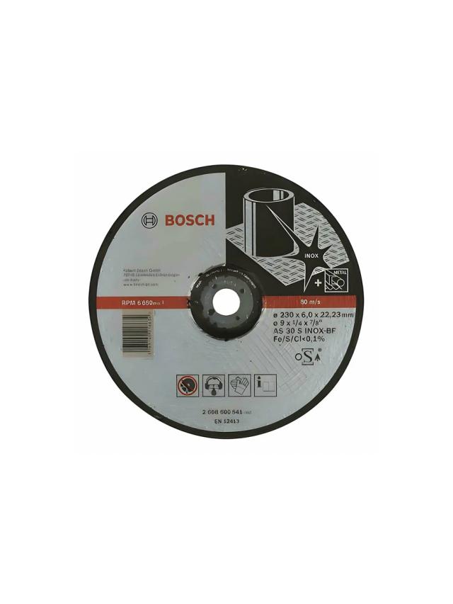 Круг обдирочный 230 x 6 x 22.23 мм Bosch Expert for Inox 2608600541