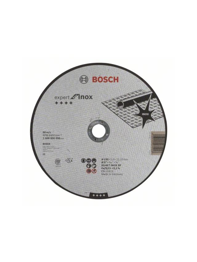 Круг отрезной 230 х 2 х 22.2 мм Bosch Expert for Inox 2608600096