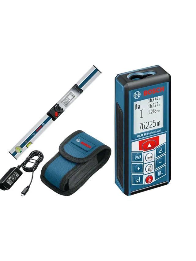 Лазерный дальномер Bosch GLM-80 EU+R60 с направляющей шиной