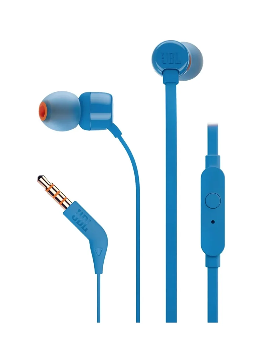 Наушники-вкладыши JBL T110 синий