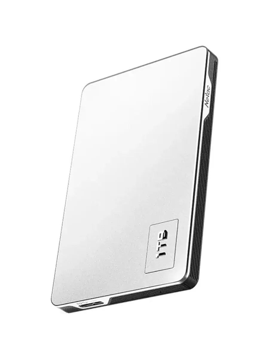 Внешний жесткий диск HDD 4Тб Netac K338 серебристый (NT05K338N-004T-30SL)