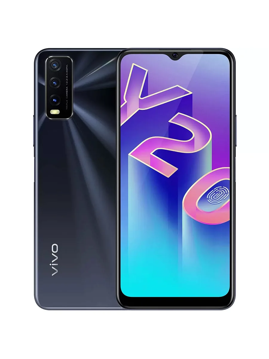 Смартфон Vivo Y20 6.51″ 64GB черный агат