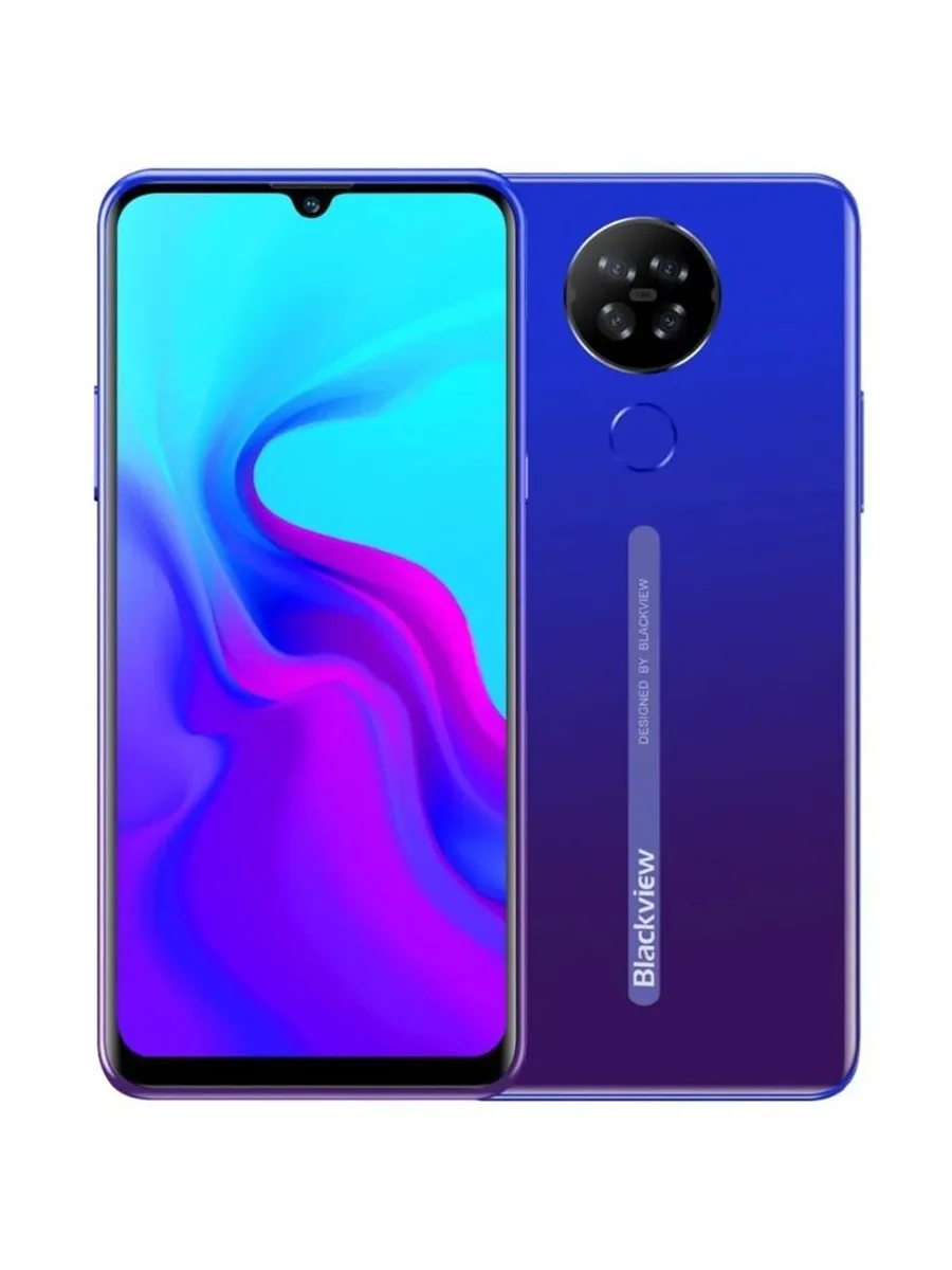 Смартфон Blackview A80s 6.21″ 64GB синий + наушники Philips SHE3555BK