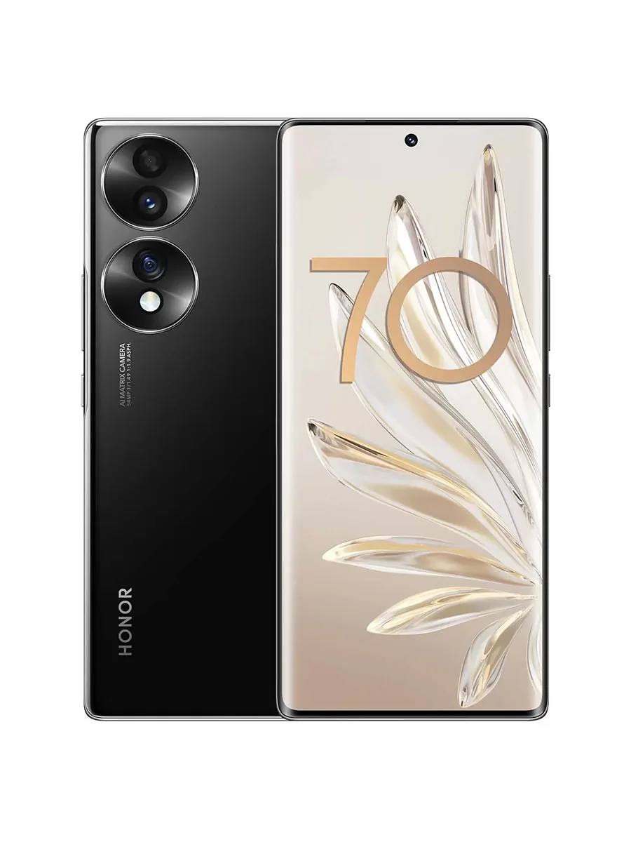 Смартфон Huawei Honor 70 6.67″ 256GB полночный черный