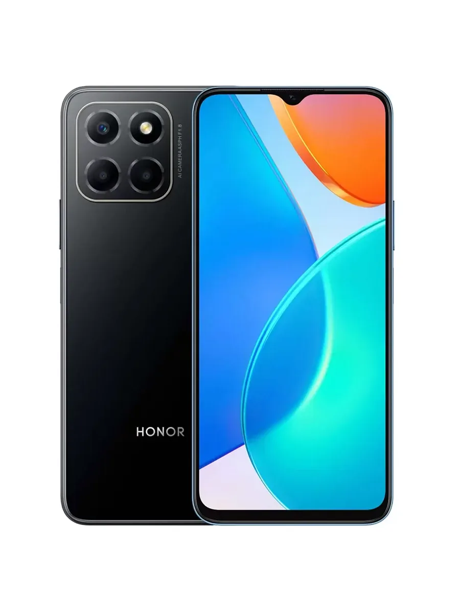 Смартфон Huawei Honor X6 6.7″ 64GB полуночно-чёрный