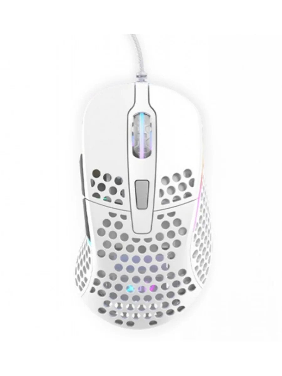 Проводная мышь 16000 dpi 6 клавиши XG-M4 RGB White белый