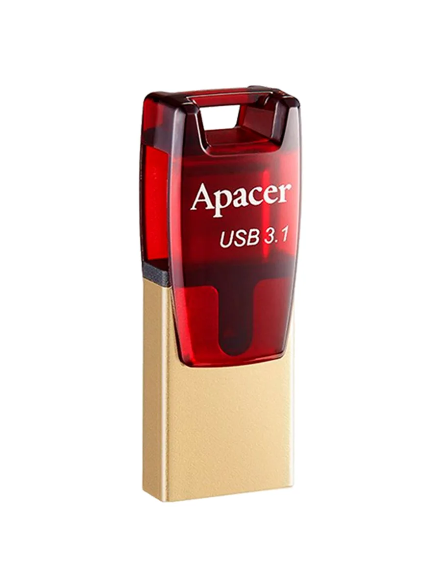 USB флешка 64Гб Apacer AH180 красный