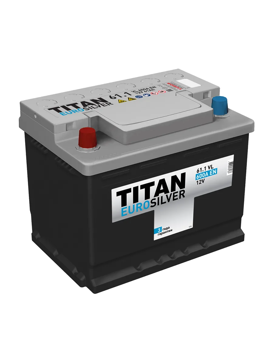 Автомобильный аккумулятор 12В 600Ач Titan Eurosilver 6CT-61.1 VL