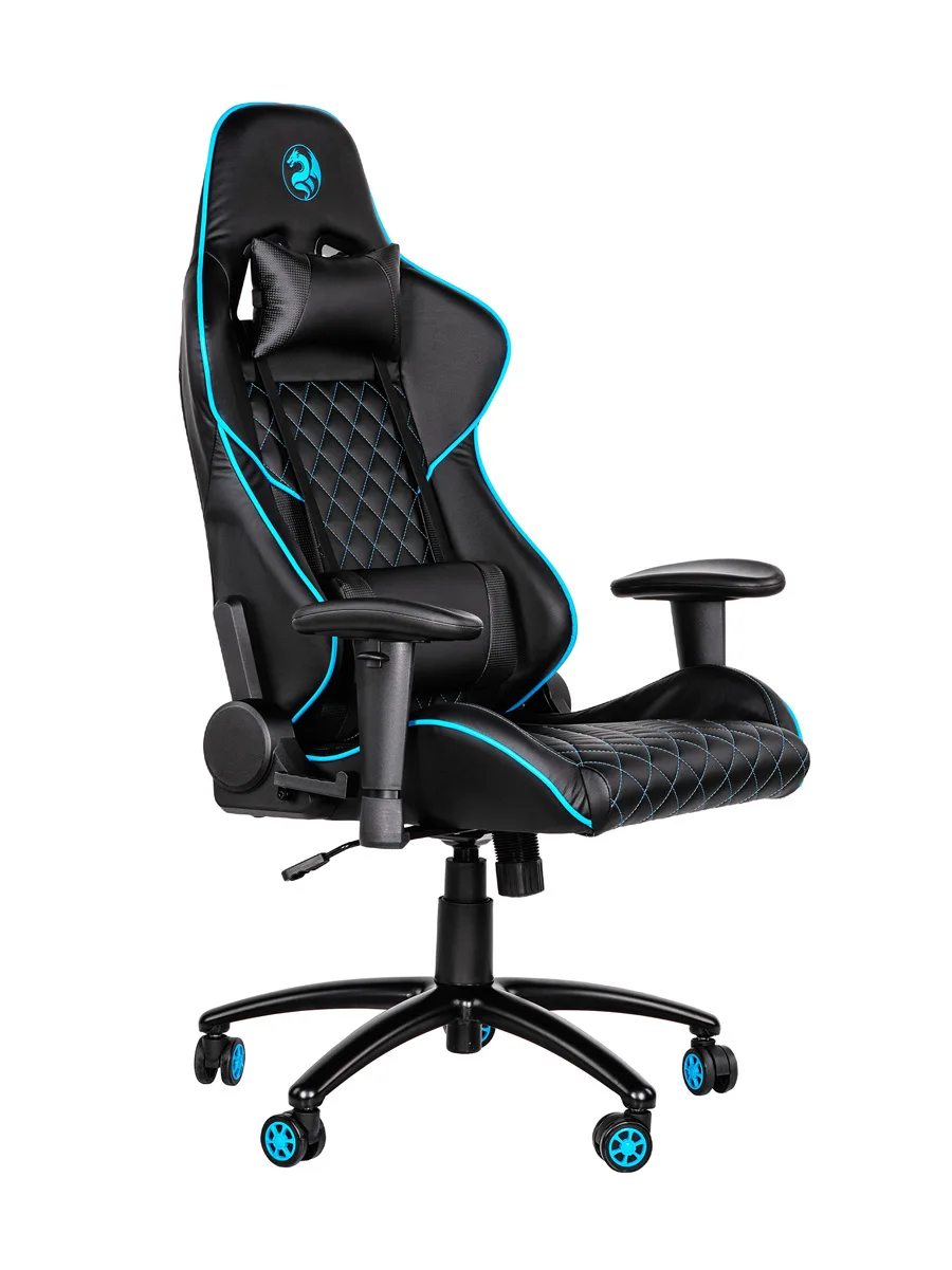 Игровое кресло 2E Gaming GC23 черный с синим