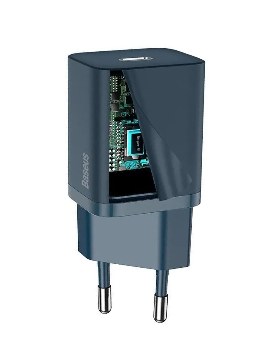 Сетевое зарядное устройство USB Type-C Baseus CCSUP-B03 синий