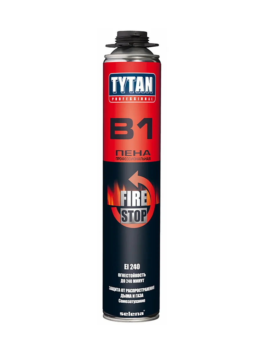 Профессиональная пена огнестойкая Tytan B1 Fire Stop 750 мл