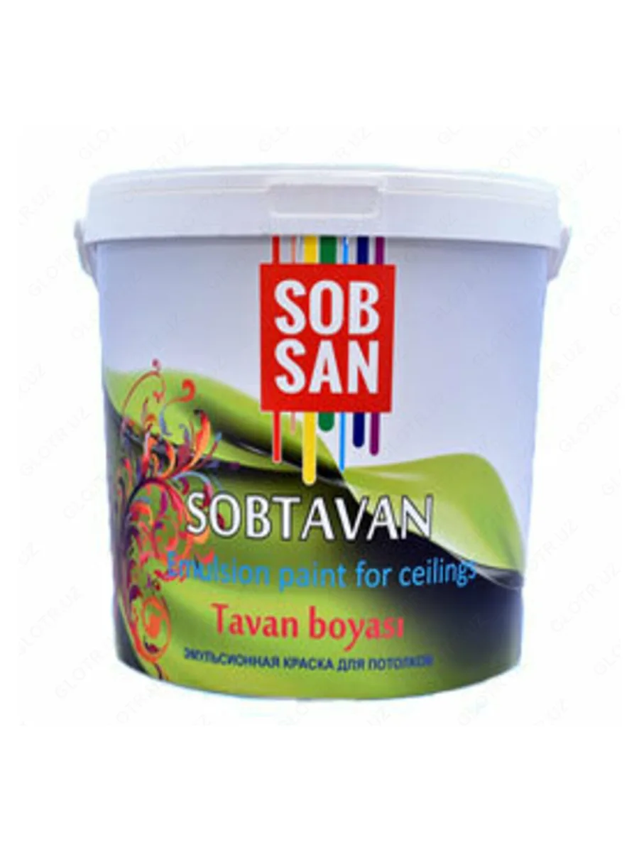 Потолочная краска 25 кг Sobsan Sobtavan