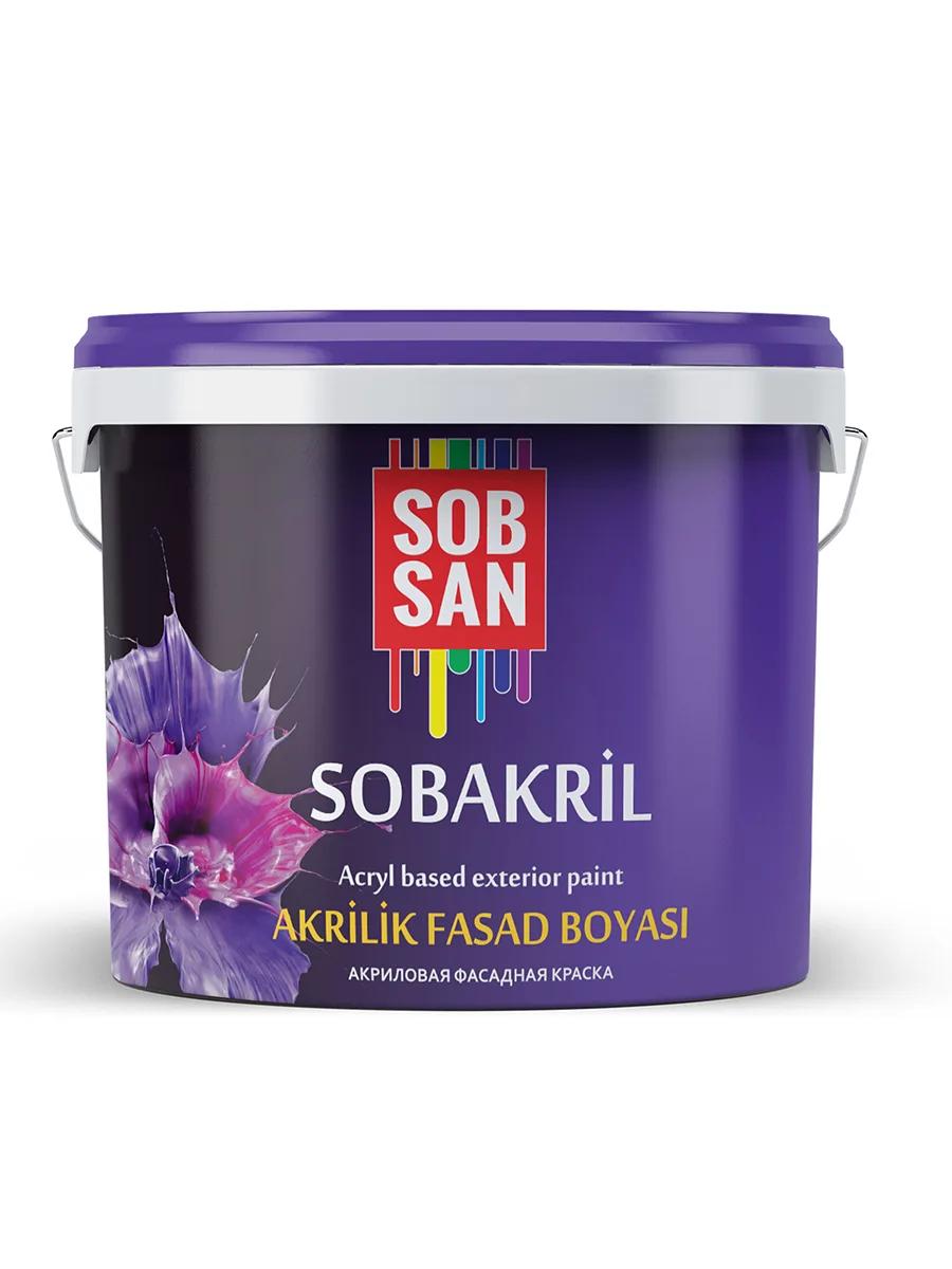 Фасадная эмульсия 10 кг Sobsan Sobakril normal