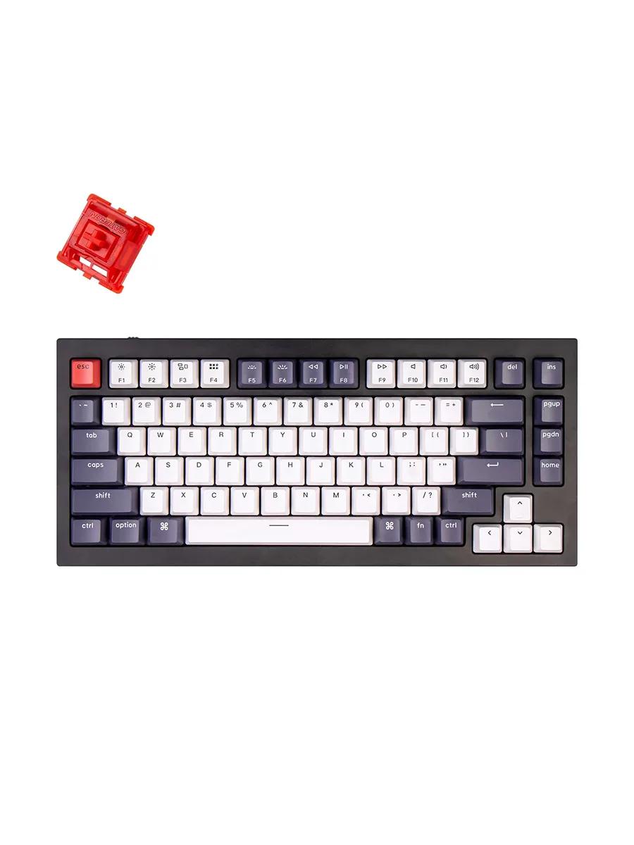 Игровая клавиатура Keychron Q1M1 Gateron Red RGB черный карбон